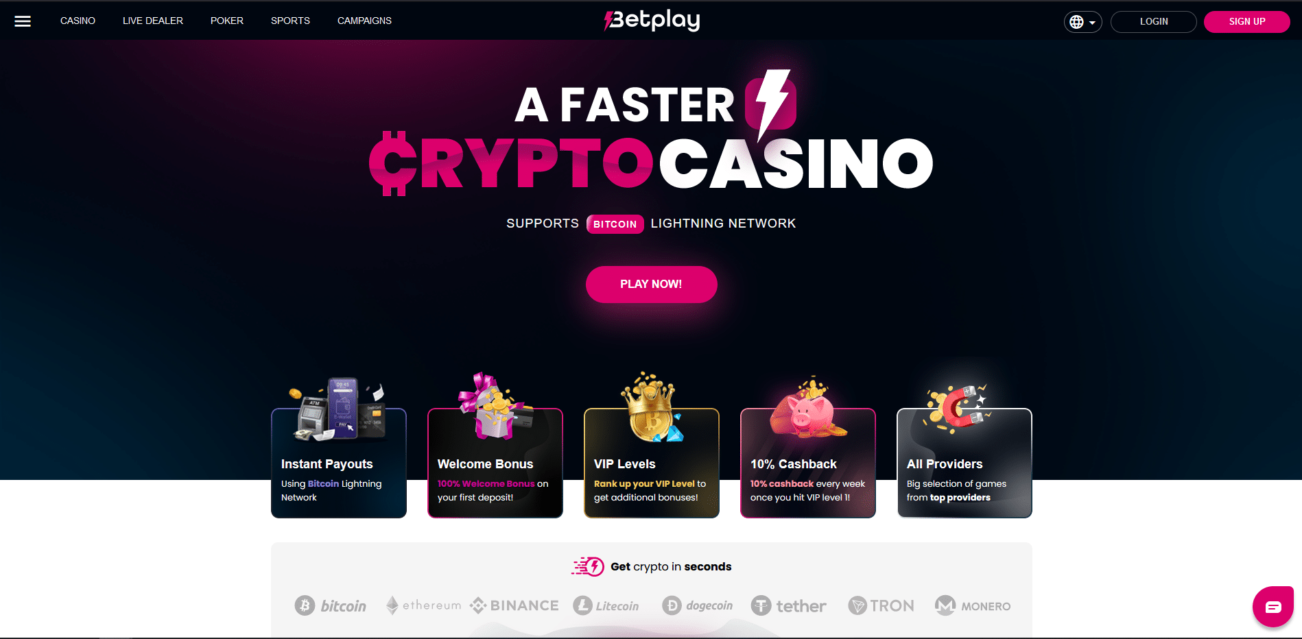 Πρόγραμμα επιβράβευσης στο Betplay Casino